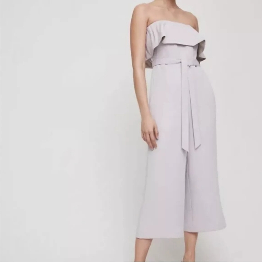 Babaton Strapless Flutter Altamira Jumpsuit - Picture 1 of 6